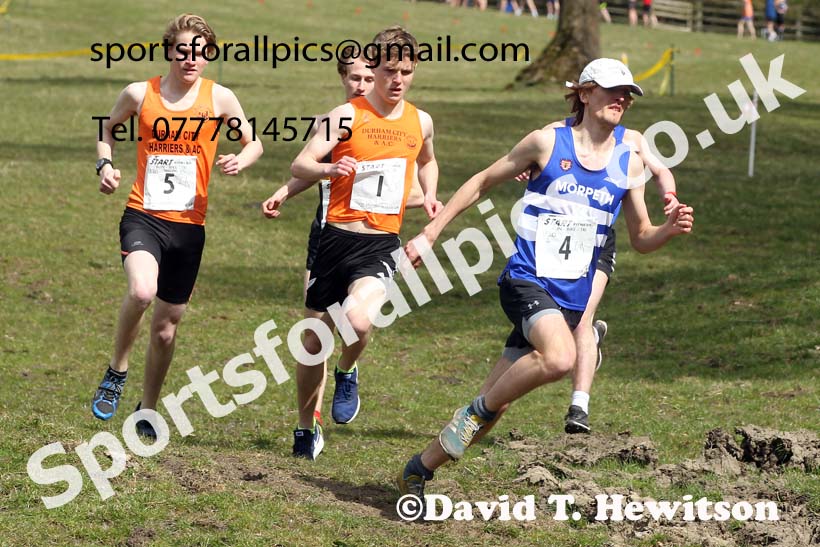 Masters men 2021 NECAA Cross Country Relays, Thornley Farm, Peterlee, Saturday, April 10th. Photo: David T. Hewitson/Sports for All Pics